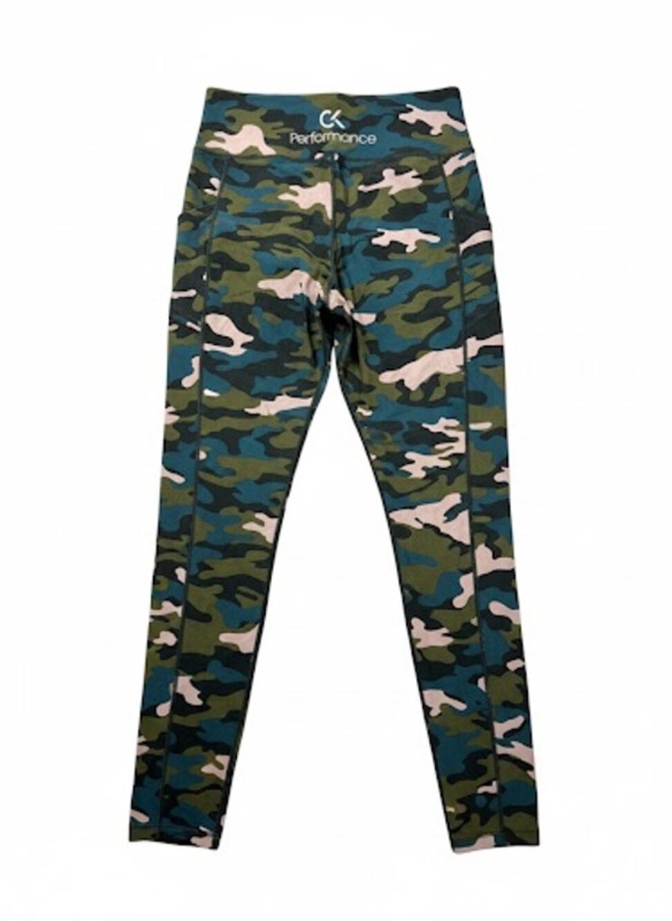 Calvin Klein Performance High Waisted Pockets Leggings Camouflage Print M